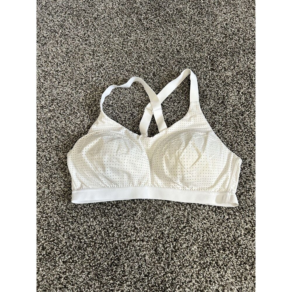 Victoria's Secret VSX White Lightweight Mesh Sports Bra 36C